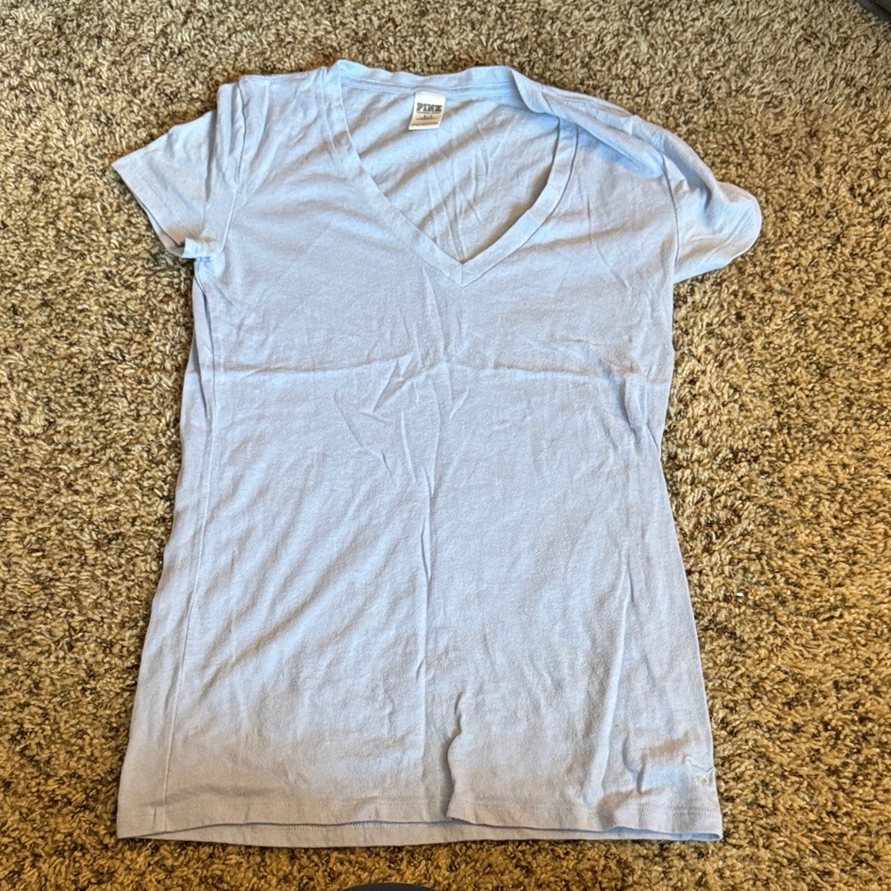 PINK Victoria's Secret Soft Blue Tee